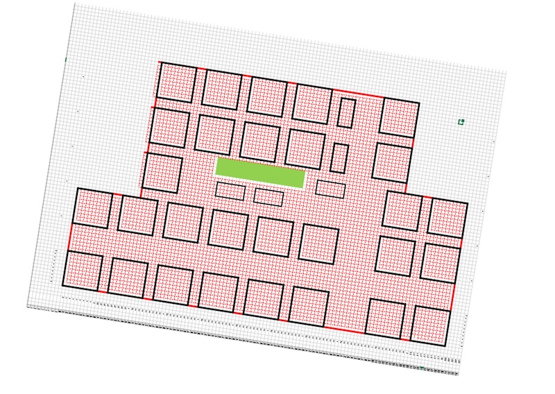 Possible plot layout in the garden, courtesy of Dick Pooley